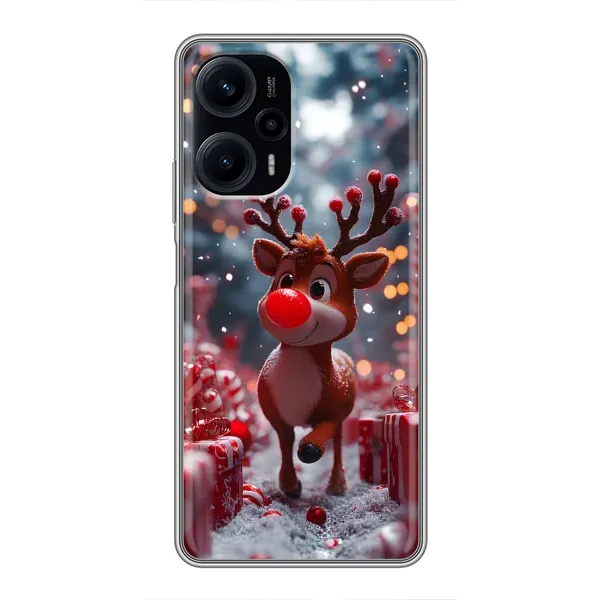Чехол с принтом «Олень среди подарков» для Xiaomi POCO F5