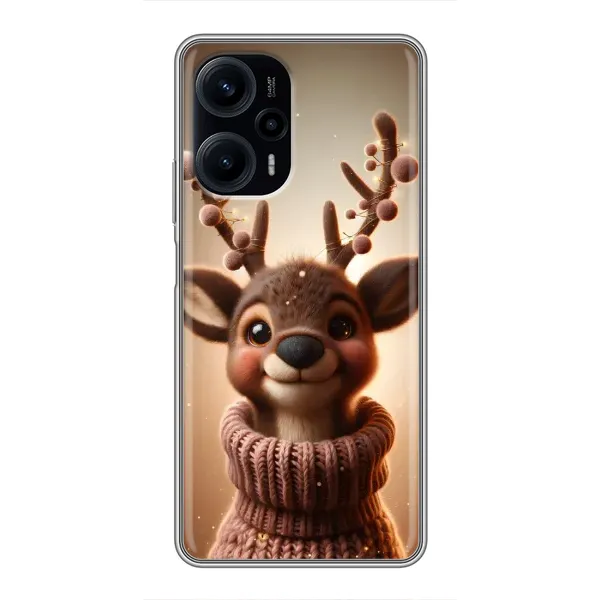 Чехол с принтом «Олень в свитере» для Xiaomi POCO F5