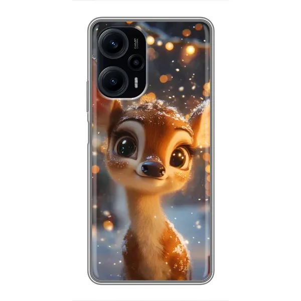 Чехол с принтом «Олененок среди гирлянд» для Xiaomi POCO F5