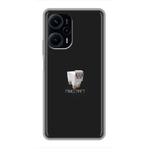 Чохол Майнкрафт на Xiaomi POCO F5 (AlphaPrint) Minecraft (Овечка Майнкрафт)