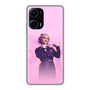 Чехол с дизайном Венздей 2 на Xiaomi POCO F5 (Яркая Энид Уэнздей)