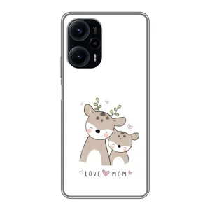 Чохли для мами на Xiaomi POCO F5 (Оленята мама і малюк)