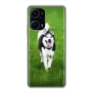 Чохол з Хаскі Xiaomi POCO F5 - (AlphaPrint) (Радісний Хаскі)