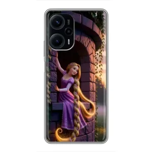 Чехол Рапунцель для Xiaomi POCO F5 (Рапунцель на башне)