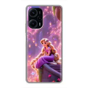 Чехол Рапунцель для Xiaomi POCO F5 (Рапунцель в замке)