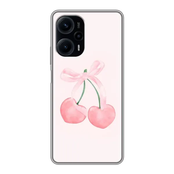 Чехол с принтом «Розовые вишни» для Xiaomi POCO F5 Чехол с принтом «Розовые вишни» для Xiaomi POCO F5