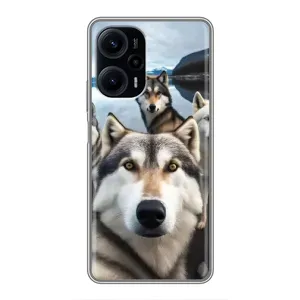 Чохол з Хаскі Xiaomi POCO F5 - (AlphaPrint) (Селфі Хаскі)
