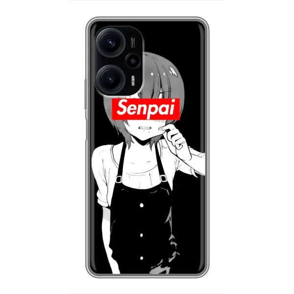 Чехол с принтом «Senpai» для Xiaomi POCO F5 Чехол с принтом «Senpai» для Xiaomi POCO F5