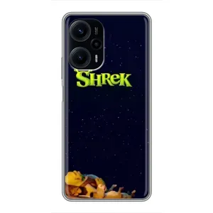 Чехол с мультфильмом Шрек на Xiaomi POCO F5 (Отдыхающий Шрек)