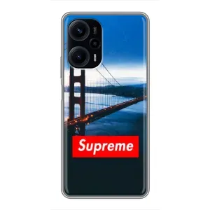 Чехол с принтом «Стиль Supreme» для Xiaomi POCO F5