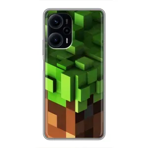 Чохол Майнкрафт на Xiaomi POCO F5 (AlphaPrint) Minecraft (текстура Майнкрафт)