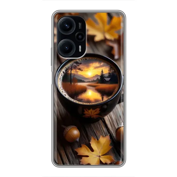 Чехол с принтом «Темный кофе» для Xiaomi POCO F5 Чехол с принтом «Темный кофе» для Xiaomi POCO F5