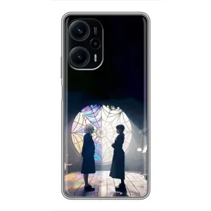 Чехлы Венсдей на Xiaomi POCO F5 Уэнсдей (AlphaPrint) (Уэнздей и Инид)