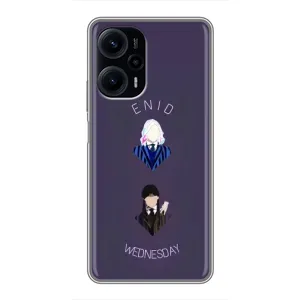 Чехлы Венсдей на Xiaomi POCO F5 Уэнсдей (AlphaPrint) (Уэнздей и подруга)