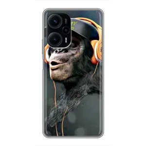 Чохол з Мавпами Xiaomi POCO F5 - (AlphaPrint) (В навушниках)