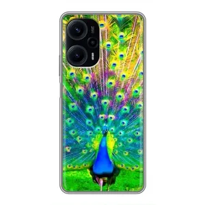 Чохол з принтом «Яскравий Павлин» для Xiaomi POCO F5