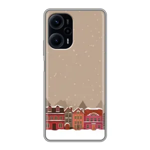Новорічні, Святкові Чохли для Xiaomi POCO F5 - 2024 год (Зимове місто)