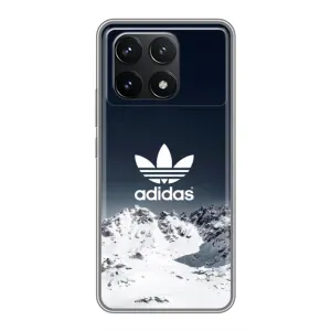 Чехлы Адидас для Xiaomi POCO F6 Pro (AlphaPrint) (Адидас в горах)