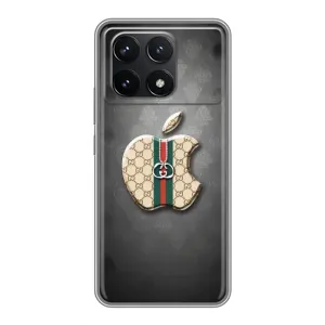 Чехлы ГУЧЧИ для Поко Ф6 Про (AlphaPrint) (Apple gucci)