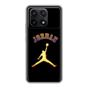 Чехлы для Xiaomi POCO F6 Pro - с картинкой JORDAN (AlphaPrint) (Jordan Gold)