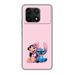 Чехол с принтом Стич на Xiaomi POCO F6 Pro (Лило и Стич)