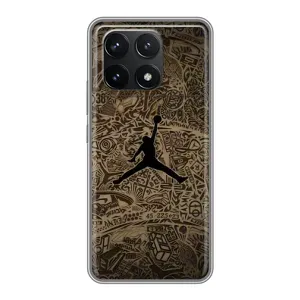 Чехлы для Xiaomi POCO F6 Pro - с картинкой JORDAN (AlphaPrint) (Logo Jordan)