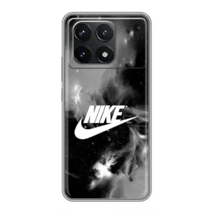 Чехол для Xiaomi POCO F6 Pro - с принтом Найк (AlphaPrint) (Лого Найк)