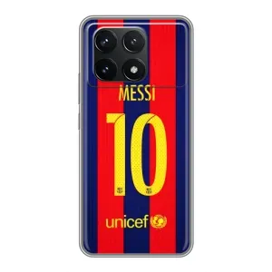 Чехлы Месси для Xiaomi POCO F6 Pro (AlphaPrint) (Messi Barca 10)