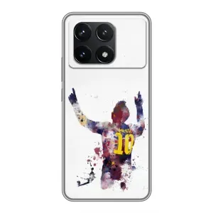 Чехлы Месси для Xiaomi POCO F6 Pro (AlphaPrint) (Messi Barca)