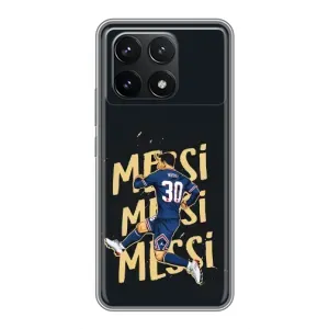 Чехлы для Xiaomi POCO F6 Pro (Leo чемпион) (AlphaPrint) (Messi ПСЖ)