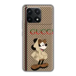 Чехлы ГУЧЧИ для Поко Ф6 Про (AlphaPrint) (Mickey GUCCI)