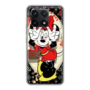 Чехол Disney Mouse Xiaomi POCO F6 Pro (PREMIUMPrint) (Минни peace)