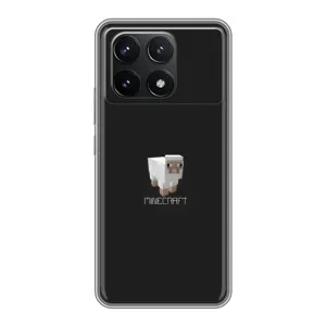 Чохол Майнкрафт на Xiaomi POCO F6 Pro (AlphaPrint) Minecraft (Овечка Майнкрафт)