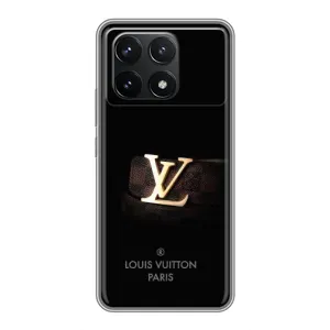 Чехлы Луи Витон для Xiaomi POCO F6 Pro (AlphaPrint - LOUIS VUITTON) (ремешок LV)