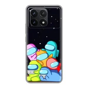 Чохли Амонг Ас для Xiaomi POCO F6 Pro (AlphaPrint) (Скіни в космосі)