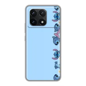 Чехол с принтом Стич на Xiaomi POCO F6 Pro (Стич фон)