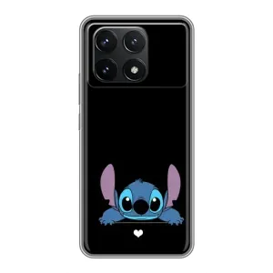 Чехол с принтом Стич на Xiaomi POCO F6 Pro (Стич на черном)