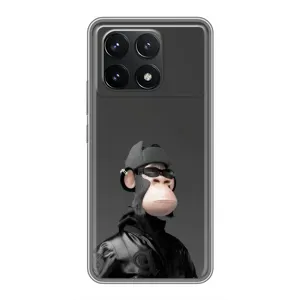 Чехлы с Обезьянами NFT для Xiaomi POCO F6 Pro (AlphaPrint) (стильная обезьяна NFT)