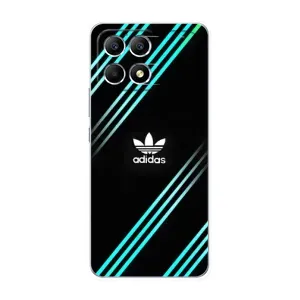 Чехлы Адидас для Xiaomi POCO F6 (AlphaPrint) (Адидас с полосами)