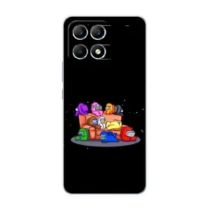 Чехол Амонг Ас для Xiaomi POCO F6 (AlphaPrint) (Амонг-ас)