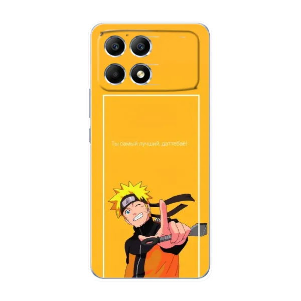 Чехол с принтом «Аниме Наруто» для Xiaomi POCO F6