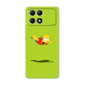 Чехол с Симпсонами для Xiaomi POCO F6 (VPrint) (Барт Симпсон)