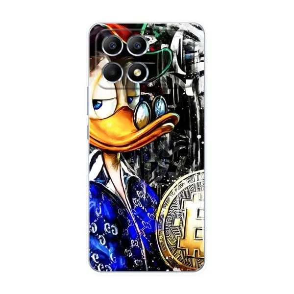 Чехол с принтом «Биткойн Скрудж» для Xiaomi POCO F6