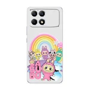 Чохол з Лабубу на Xiaomi POCO F6 (Фон Лабубу)
