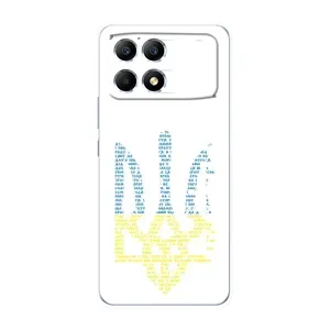 Чохли для Xiaomi POCO F6 Укр. Символіка (AlphaPrint) (Герб з букв)