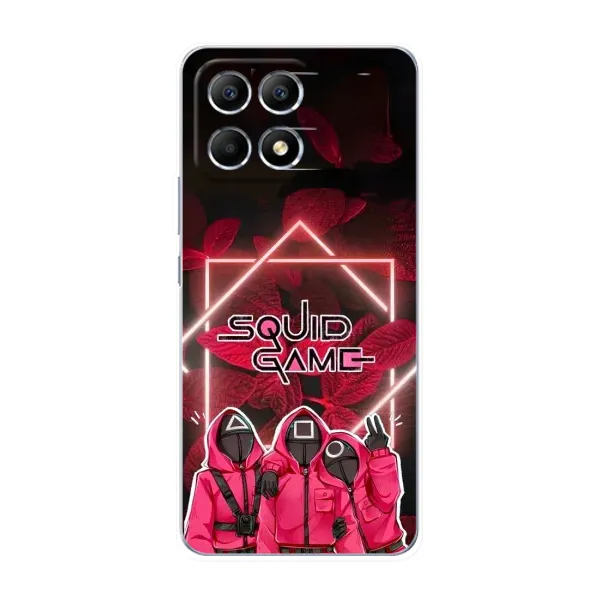 Чехол с принтом «Охранники Игра кальмара» для Xiaomi POCO F6 Чехол с принтом «Охранники Игра кальмара» для Xiaomi POCO F6