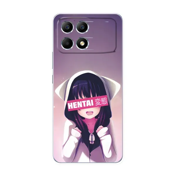 Чохол з принтом «Hentai chan» для Xiaomi POCO F6 Чохол з принтом «Hentai chan» для Xiaomi POCO F6