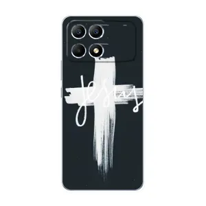 Чехол для Xiaomi POCO F6 (AlphaPrint) - (Христианские) (Иисус)