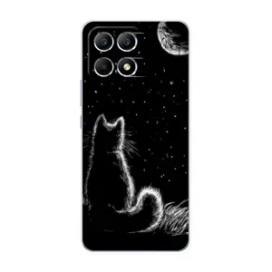 Чехол с принтом для Xiaomi POCO F6 (AlphaPrint) Модные коты