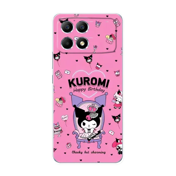 Чехол с принтом «KUROMI» для Xiaomi POCO F6 Чехол с принтом «KUROMI» для Xiaomi POCO F6